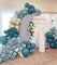 Dusty Blue Balloon Garland Double Stuffed Blue Sand White Balloons Slate Blue Cream Beige Balloon Arch kit for Baby Shower Boy Birthday Wedding Boho Party Decoration